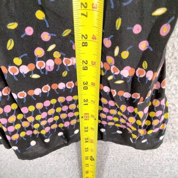 free people Coryn Open Back Dress Womens Sz 2 Black Multi Dot Long Sleeve Cutout - Picture 4 of 12